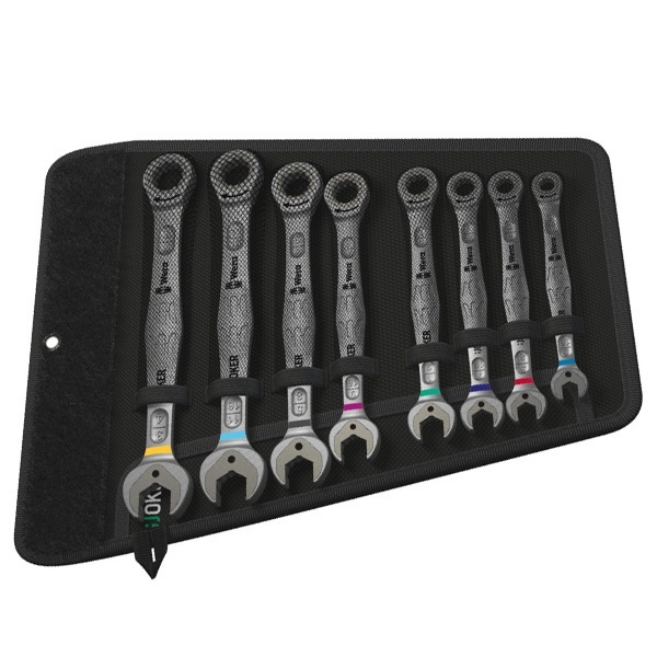 Набор гаечных комбинированных ключей с трещоткой Wera 6000 Joker Imperial Set 8 предметов