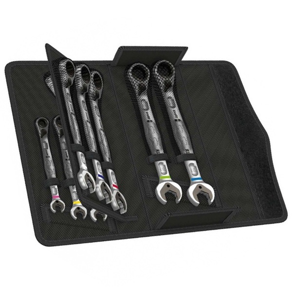 Набор гаечных комбинированных ключей с трещоткой Wera 6001 Joker Switch Set 11 предметов