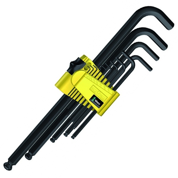 Набор Г-образных ключей Wera дюймовых, BlackLaser, 13шт 950 PKL/13 SZ N