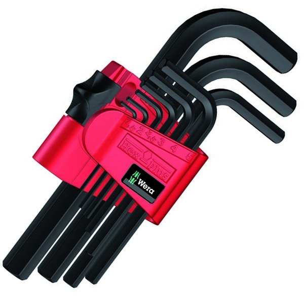 Набор Г-образных ключей Wera метрических, BlackLaser, 9шт 950/9 BM N