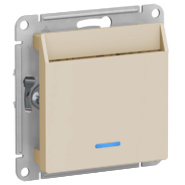 Выключатель карточный SE AtlasDesign, бежевый [уп 5 шт]