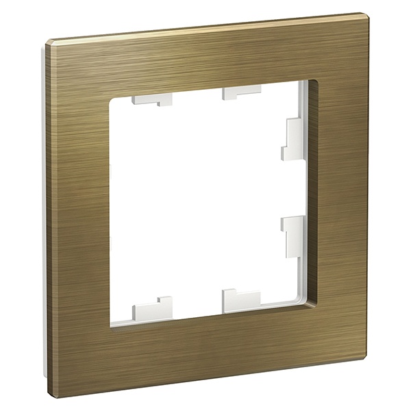 Рамка SE AtlasDesign Nature 1 пост, металл латунь