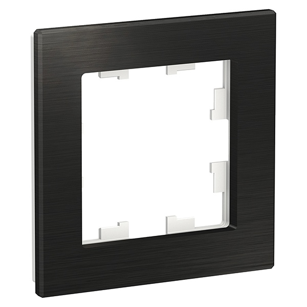 Рамка SE AtlasDesign Nature 1 пост, металл оникс