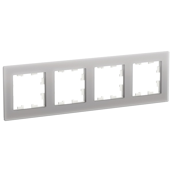 Рамка SE AtlasDesign Nature 4 поста, оргстекло алюминий