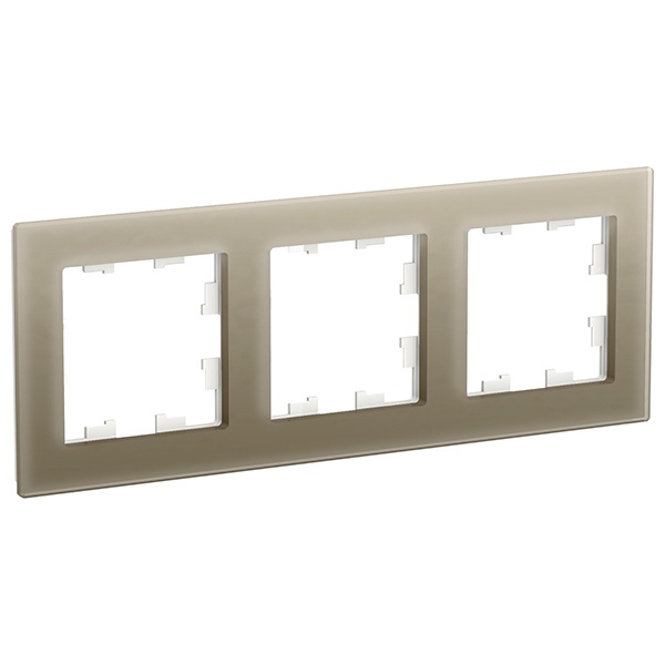 Рамка SE AtlasDesign Nature 3 поста, оргстекло шампань