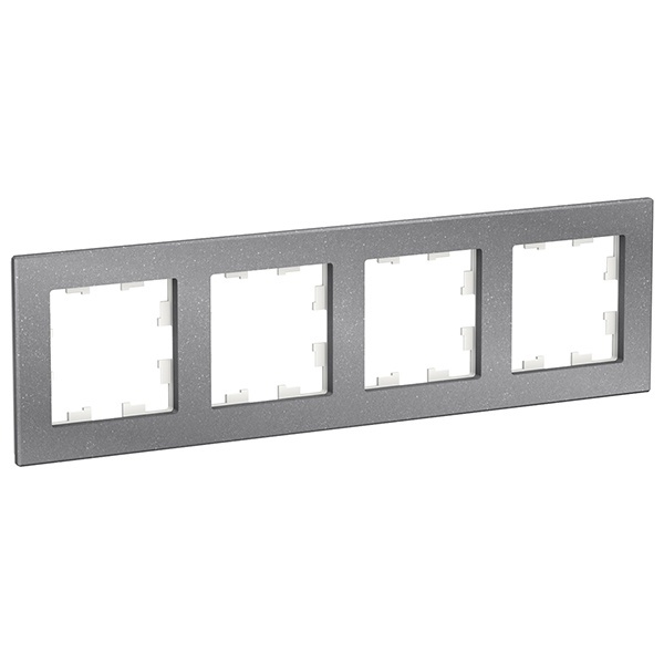Рамка SE AtlasDesign Nature 4 поста, мрамор айс грей