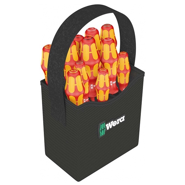 Набор диэлектрических отверток Wera 11 штук Kraftform 2go 100 VDE 1000V