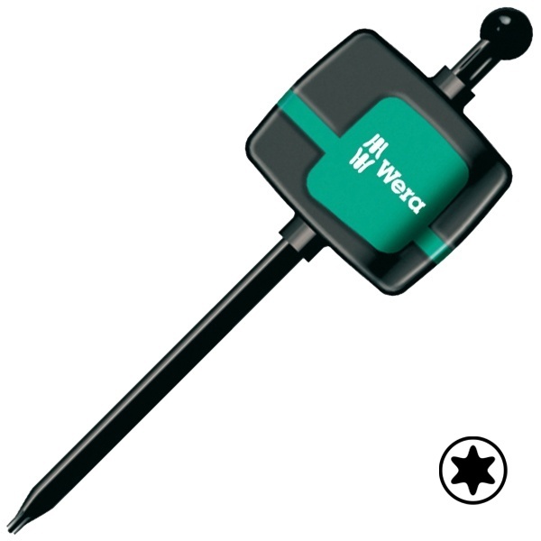Флажковая отвертка-ключ Wera звездочка торкс TX 8 1267 A TORX