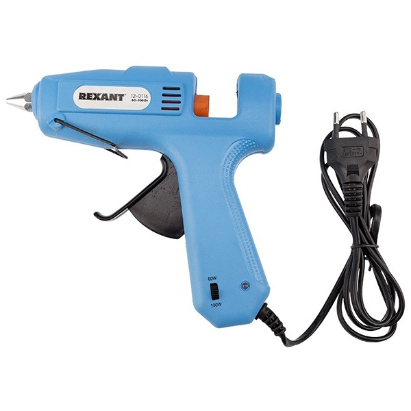 Пистолет клеевой Rexant двухрежимный 60Вт/100Вт 11мм