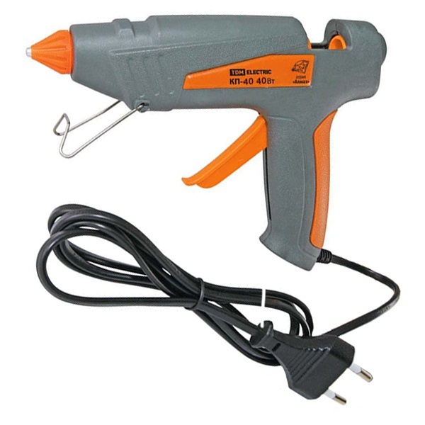 Пистолет клеевой TDM КП-40 Алмаз 40Вт 11мм с подставкой