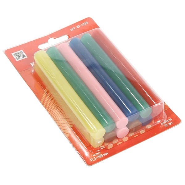 Клеевые стержни Rexant 11мм 100мм цветные (упак. 12шт.)