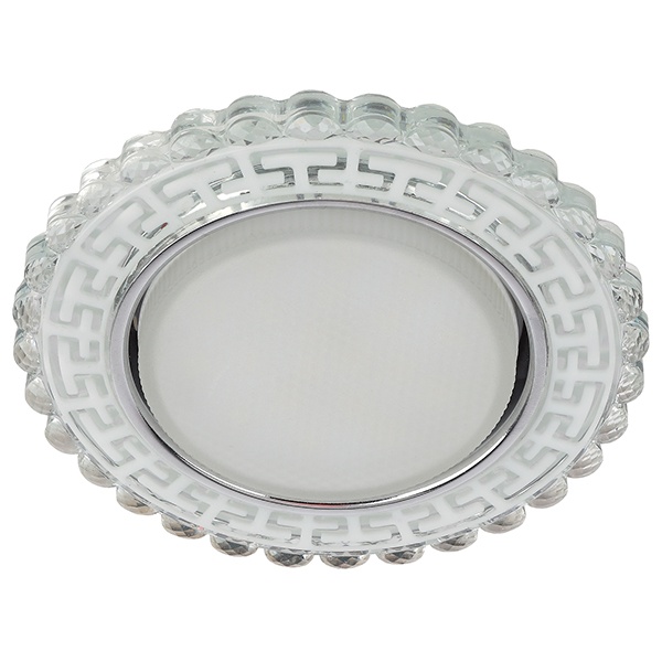 Декоративный светильник ЭРА DK LD38 SL GX53 со светодиодной подсветкой, зеркальный