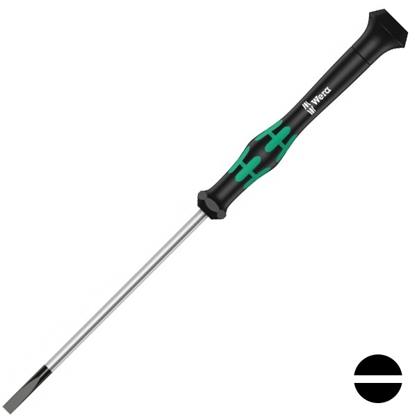 Отвертка Wera плоская шлицевая 0.16 x 0.8 x 40mm для электроники Kraftform Micro 2035 SL