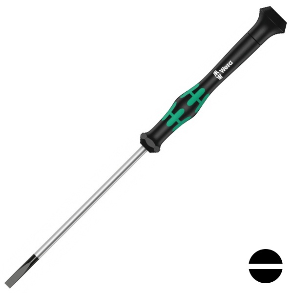 Отвертка Wera плоская шлицевая 0.30 x 1.8 x 40mm для электроники Kraftform Micro 2035 SL
