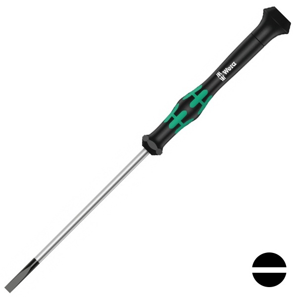 Отвертка Wera плоская шлицевая 0.30 x 1.8 x 60mm для электроники Kraftform Micro 2035 SL