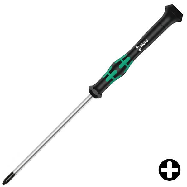 Отвертка Wera крестовая PH 00 x 60mm для электроники  Kraftform Micro 2050 PH