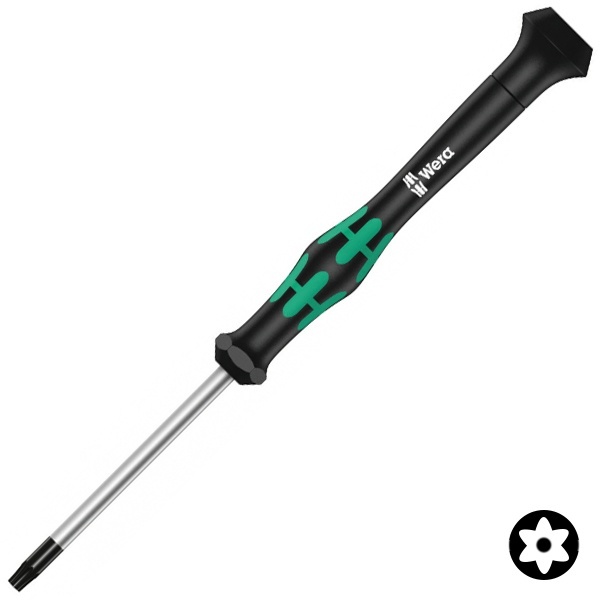 Отвертка Wera звездочка с отверстием TORX BO TX 20 x 60mm для электроники Kraftform Micro 2067