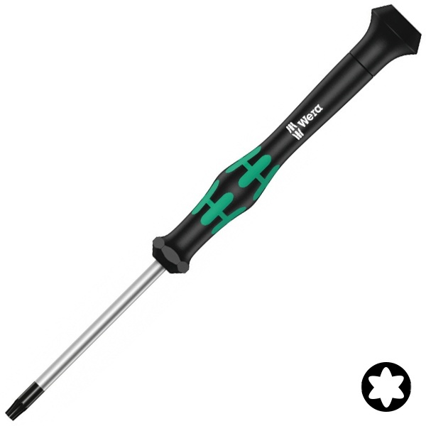 Отвертка Wera звездочка TORX HF TX 5 x 40mm с фиксацией крепежа для электроники Kraftform Micro 2067