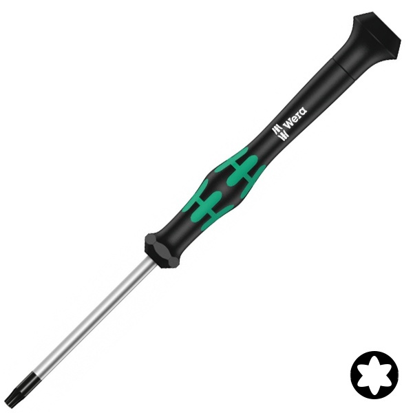 Отвертка Wera звездочка TORX HF TX 6 x 40mm с фиксацией крепежа для электроники Kraftform Micro 2067