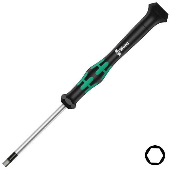 Шестигранная отвертка Wera Hex-Plus 0.9 x 40mm для электроники Kraftform Micro 2054
