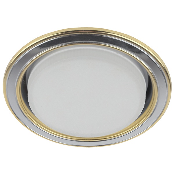 Светильник ЭРА KL35 SN/G под лампу GX53, 220V, сатин никель/золото