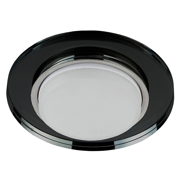 Светильник декоративный ЭРА DK80 BK под лампу GX53, 220V, черный хрусталь