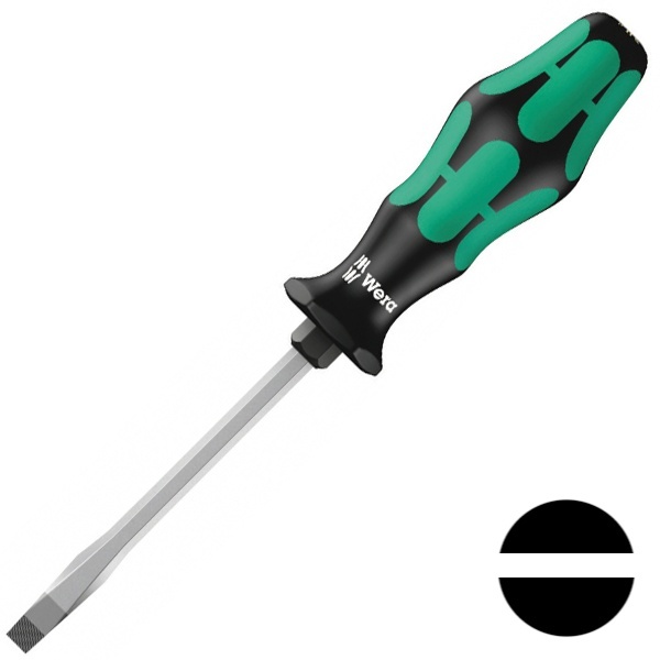 Отвертка плоская Wera шлицевая 1.6 x 9.0 x 150mm Kraftform Plus 334 SK