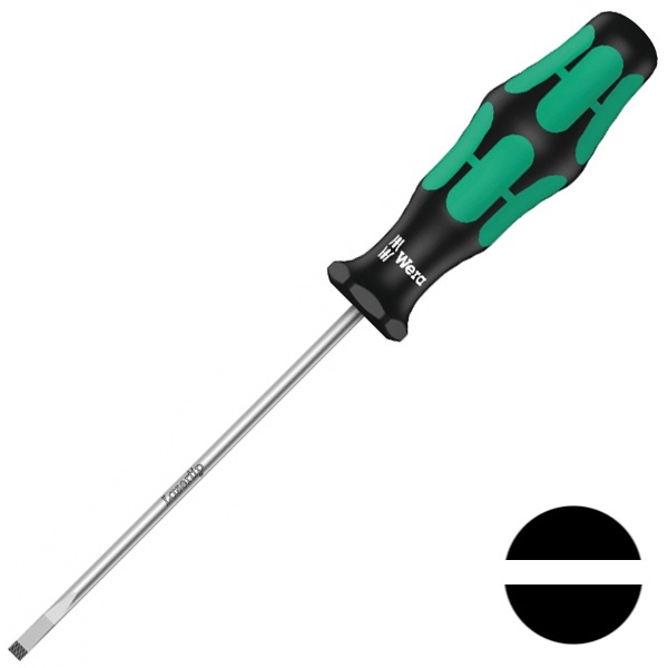 Отвертка плоская Wera шлицевая 0.4 x 2.5 x 75mm Kraftform Plus 335