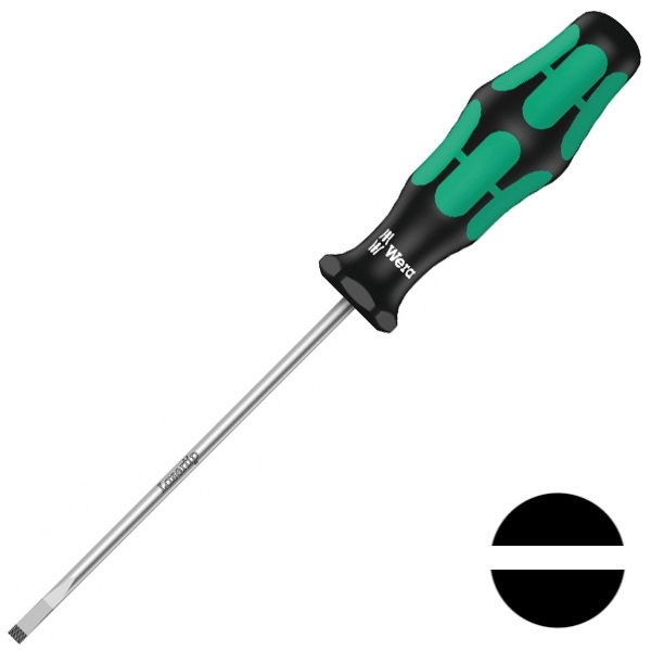 Отвертка плоская Wera шлицевая 1.0 x 5.5 x 300mm Kraftform Plus 335