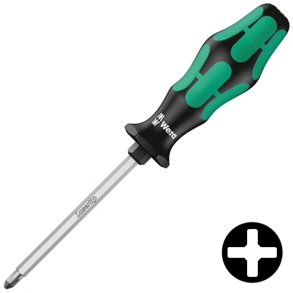 Отвертка крестовая Wera для винтов Phillips PH 2 x 100mm Kraftform Plus 350 SK PH