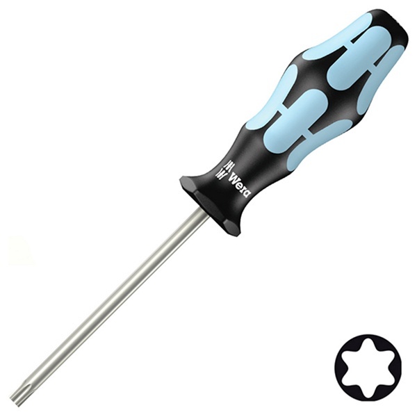 Отвертка звездочка нержавеющая сталь Wera TORX TX 30 x 115mm Kraftform Edelstahl 3367