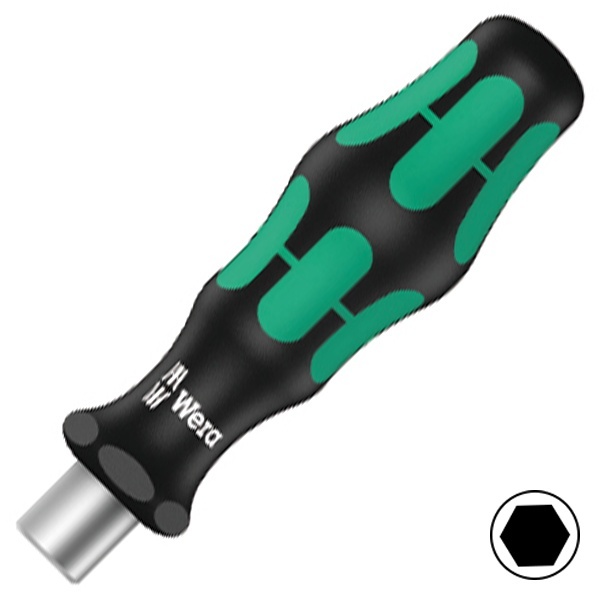 Отвертка Wera ручка-держатель для бит 1/4 дюйма Kraftform 813