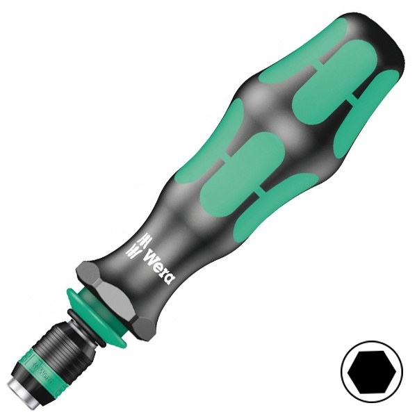 Отвертка Wera ручка-держатель с быстрозажимным патроном Rapidaptor для бит 1/4 дюйма Kraftform 817 R