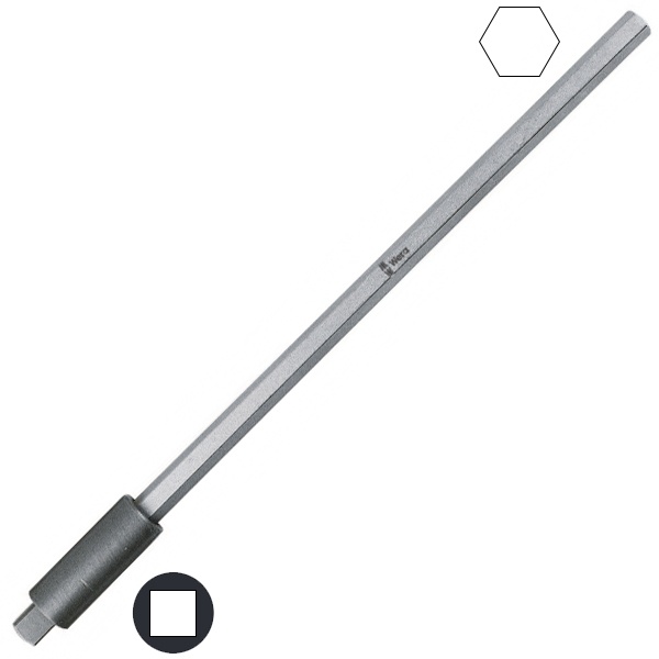 Переходник-удлинитель Wera для торцовых головок с внутренним квадратом 1/4 дюйма 175 mm 712