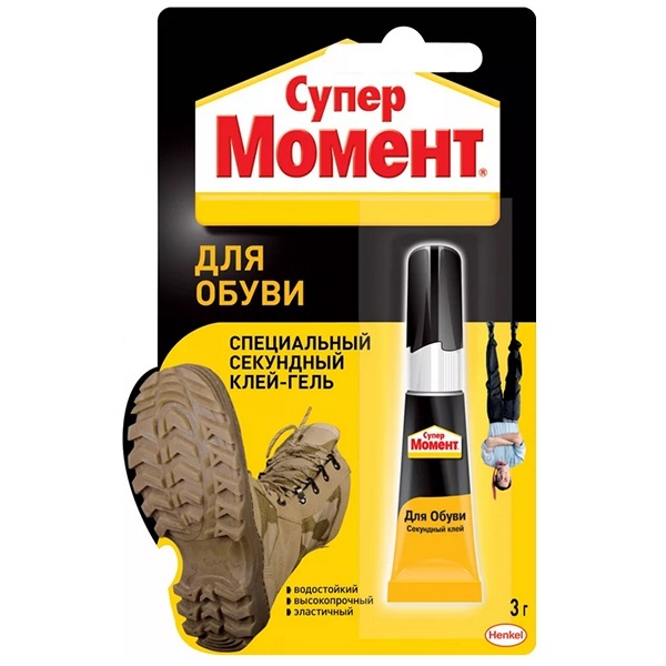 Специальный секундный клей-гель Момент Для Обуви Супер 3г 1541578 / 4600611312132
