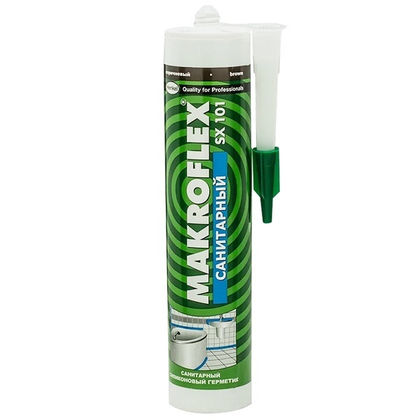 Герметик Makroflex SX101 санитарный силиконовый белый 290мл 2370831 / 4600611218939