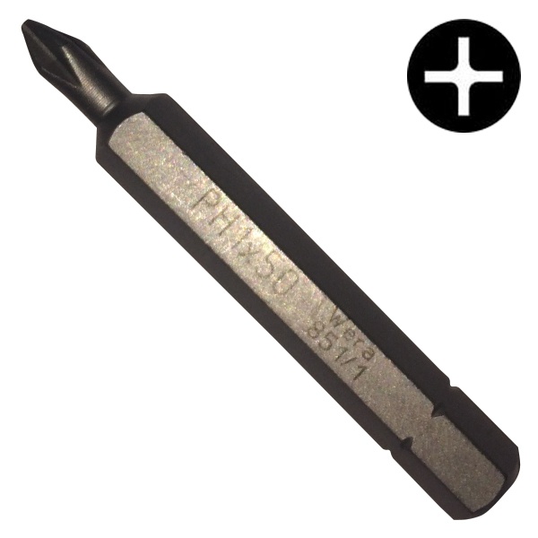 Бита Wera крестовая PH1 x 50mm 851/1 Z