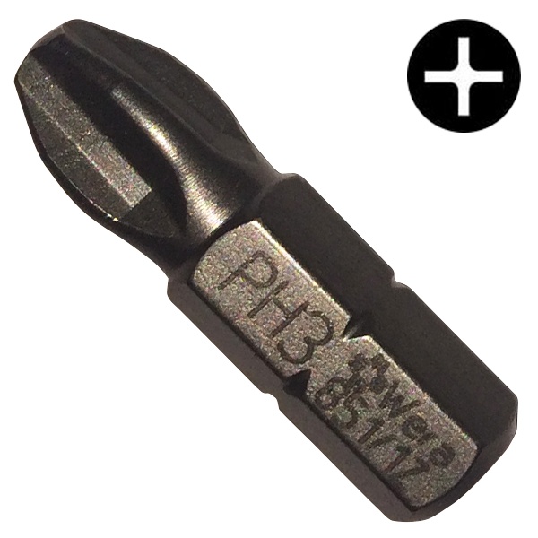Бита Wera крестовая PH3 x 25mm 851/1 Z