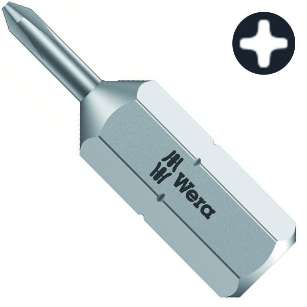Бита Wera крестовая PH00 x 25mm 851/1 J