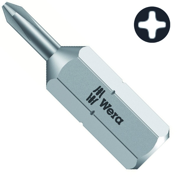 Бита Wera крестовая PH0 x 25mm 851/1 J