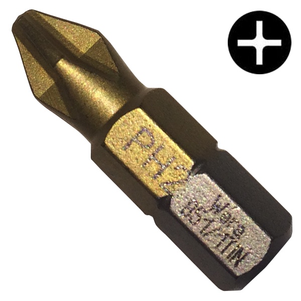 Бита Wera крестовая PH2 x 25mm 851/1 TiN