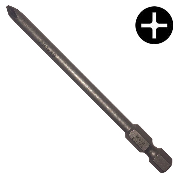 Бита Wera крестовая PH1 x 89mm 851/4 Z