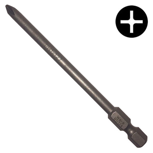 Бита Wera крестовая PH1 x 127mm 851/4 Z
