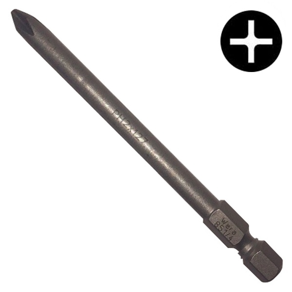 Бита Wera крестовая PH2 x 127mm 851/4 Z