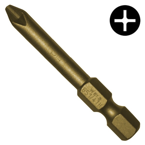 Бита Wera крестовая PH2 x 152mm 851/4 A