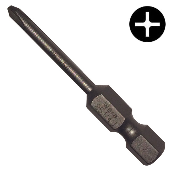 Бита Wera крестовая PH1 x 50mm 851/4 J