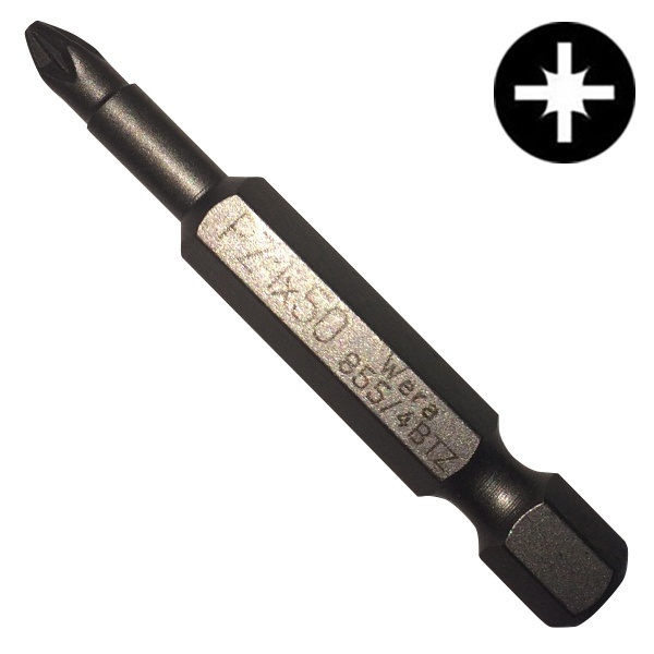 Бита Wera крестовая PZ1 x 50mm 855/4 BTZ