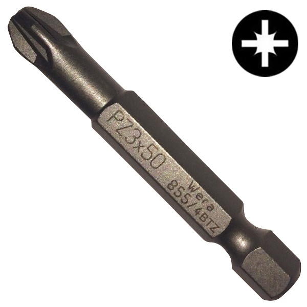 Бита Wera крестовая PZ3 x 50mm 855/4 TZ