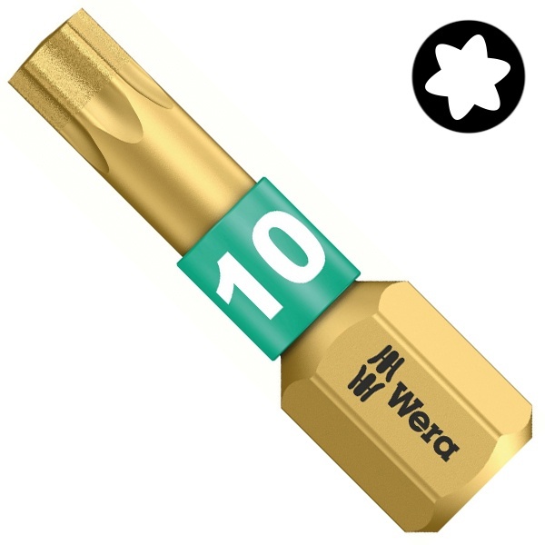 Бита Wera звездочка TORX BiTorsion TX 10 x 25mm 867/1 BDC
