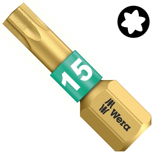 Бита Wera звездочка TORX BiTorsion TX 15 x 25mm 867/1 BDC